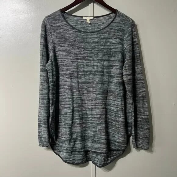 Eileen Fisher Round Neck Linen Blend Pullover Long Sleeve Sweater | Size Medium - Picture 1 of 6